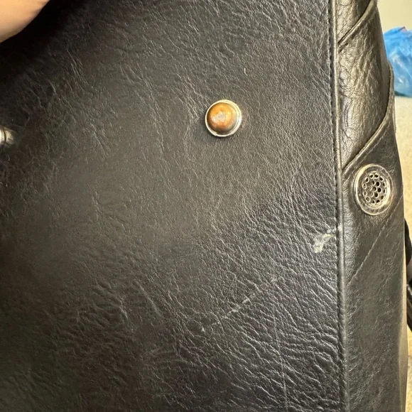 Vintage lululemon Black Duffel Bag Smooth Leather - Picture 9 of 16